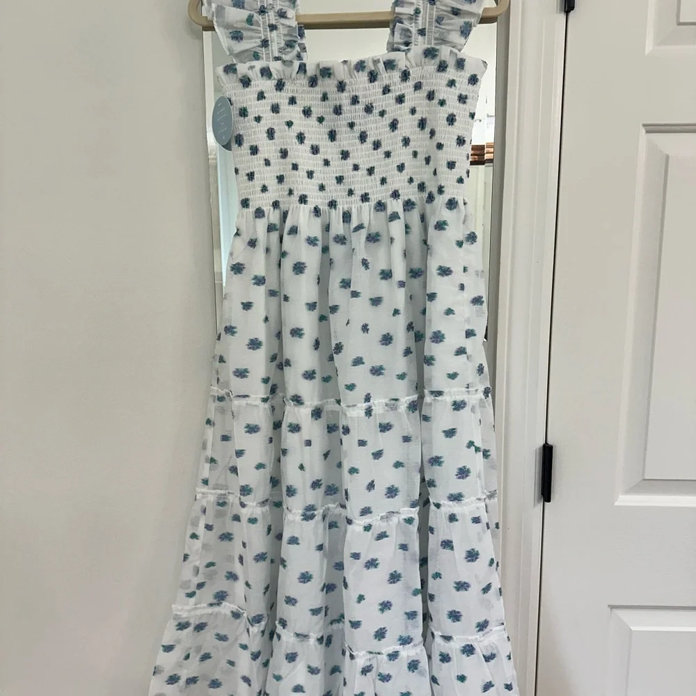 Hill House Home 2024 Collector’s Edition White, Blue and Purple Nap Dress NWT - Picture 2 of 4
